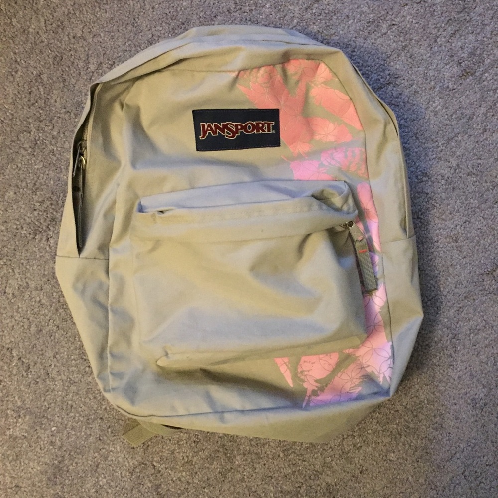 Gray Jansport Backpack